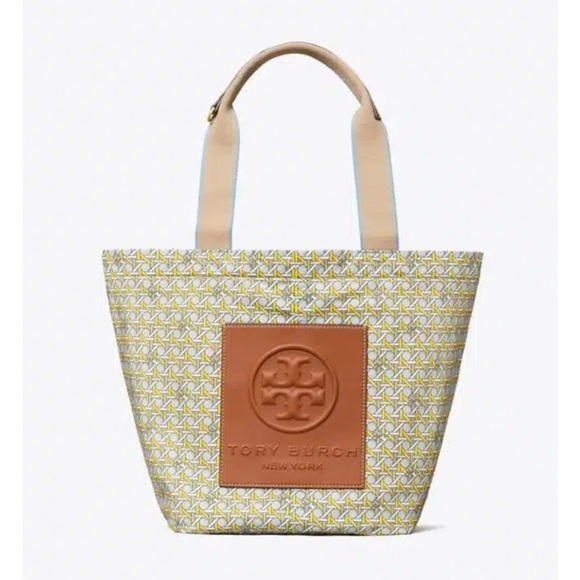 Tory Burch Medium Signature Print Tote - Picture 1 of 7